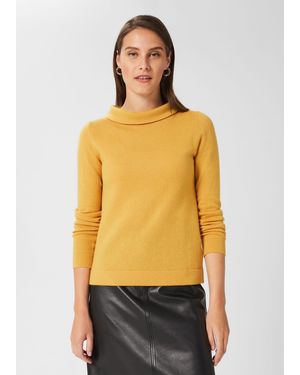 Hobbs Audrey Wool Cashmere Jumper - Yellow