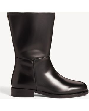 Hobbs Dani Leather Ankle Boots - Black