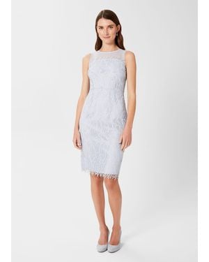 Hobbs Adela Lace Shift Dress - White