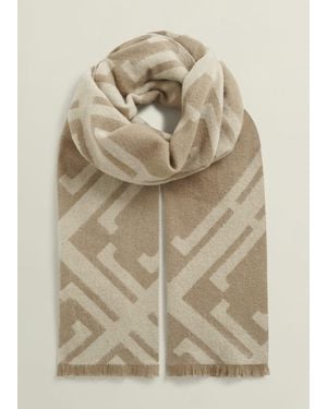 Hobbs Delaney Wool Scarf - Natural