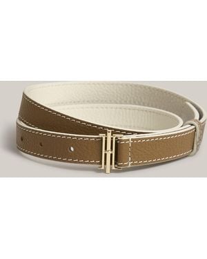 Hobbs Nala Leather Skinny Belt - Natural