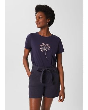 Hobbs Jamie Embroided T-shirt - Blue