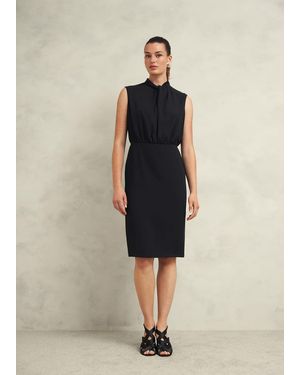 Hobbs Camille Twist Neck Dress - Natural