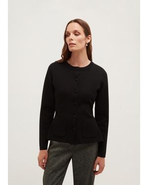 Hobbs Tia Cinched Cardigan - Black