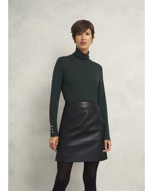 Hobbs Lara Merino Wool Roll Neck Jumper - Multicolour