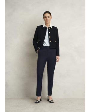 Hobbs Nicky Tapered Travel Trousers - Blue