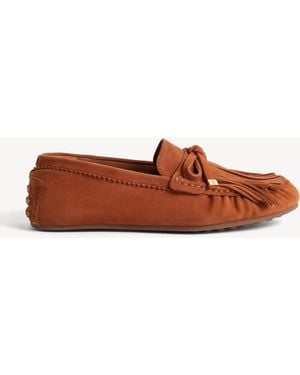 Hobbs Nellie Suede Moccasins - Brown