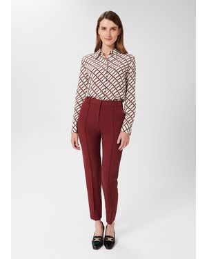 Hobbs Melody Twill Trousers - Red