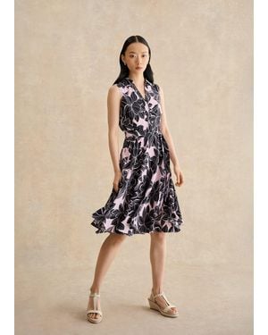 Hobbs Bea Dress - Natural