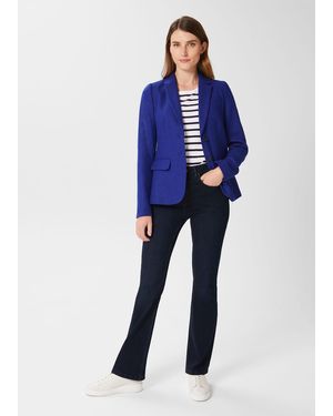 Hobbs Petite Jessica Wool Jacket - Blue