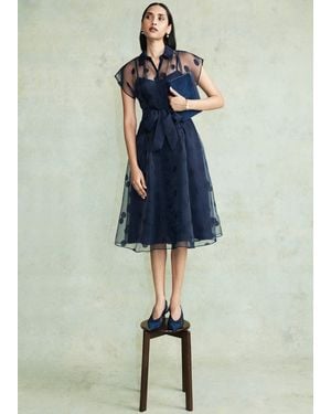 Hobbs Tess Spot Shirt Dress - Blue