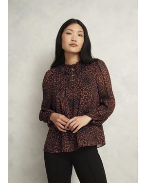 Hobbs Carolina Blouse - Brown