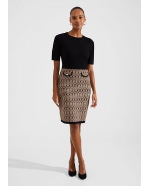 Hobbs Perrie Knitted Dress - Black