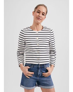 Hobbs Uma Stripe Jacket - White