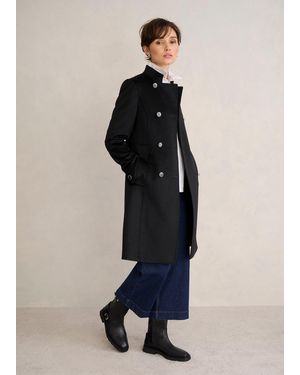 Hobbs Selina Wool Coat - Black