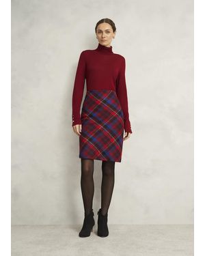 Hobbs Daphne Wool Skirt - Red