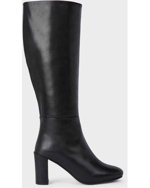 Hobbs Anastasia Leather Knee High Boots - Black
