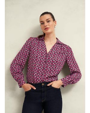 Hobbs Abigail Blouse - Purple