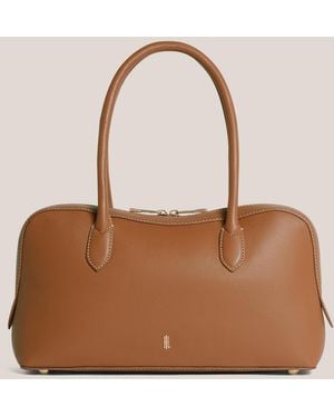 Hobbs Florence Leather Shoulder Bag - Natural