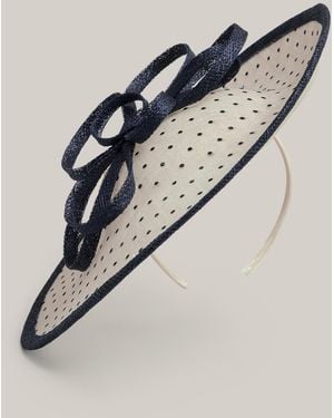 Hobbs Arwen Polka Dot Fascinator - White