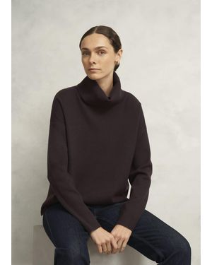 Hobbs Yvette Roll Neck Knitted Jumper - Black