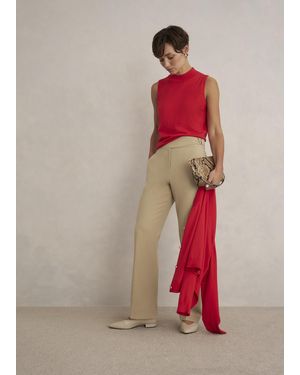 Hobbs Leila Straight Leg Trousers - Pink