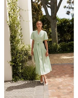 Hobbs Cleveden Shirt Dress - Green