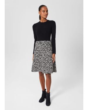 Hobbs Hallie Knitted Dress - Black