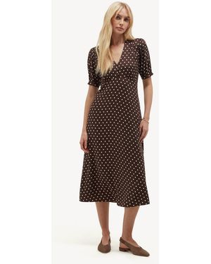 Hobbs Freya Dress - Brown