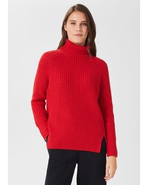 Hobbs Aurelia Jumper With Alpaca - Red
