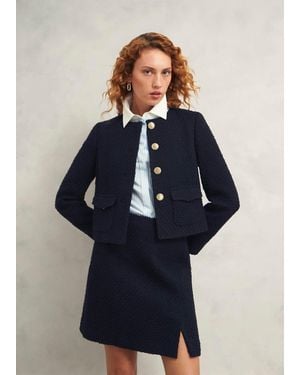 Hobbs Marie Jacket With Wool - Blue
