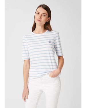 Hobbs Eva Embroided T-Shirt - White