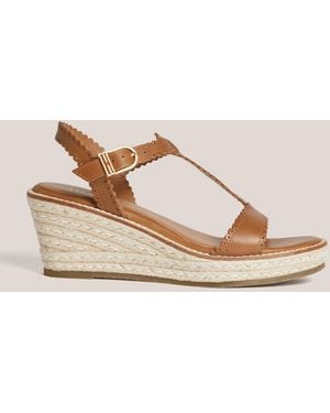 Hobbs Alyssa Leather Espadrilles - Natural
