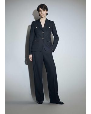Hobbs Highclere Wide Trousers - Blue