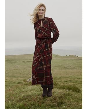 Hobbs Ophelia Check Dress - Red