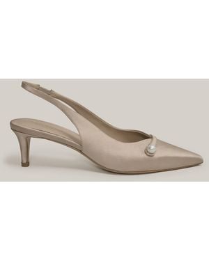 Hobbs Serena Slingback Shoes - Natural
