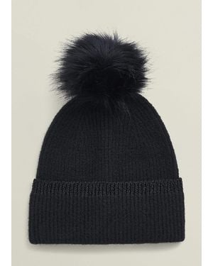 Hobbs Carys Knit Hat - Blue