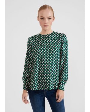 Hobbs Melody Blouse - Green