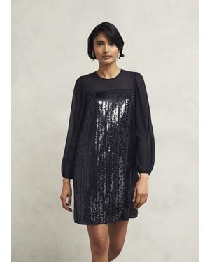 Hobbs Zariah Sequin Dress - Blue