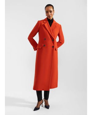 Hobbs Mireya Wool Blend Coat - Red