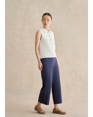 Hobbs Norwood Cropped Trousers - Blue