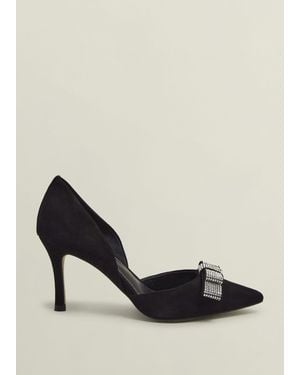 Hobbs Elva Jewelled Bow Courts - Black