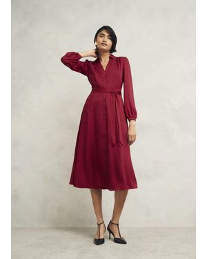 Hobbs red dress hotsell