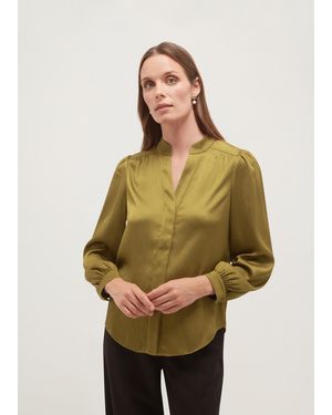 Hobbs Aubrey Textured Blouse - Natural