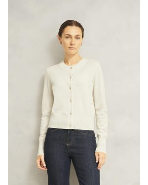 Hobbs Monica Cashmere Cardigan - Natural