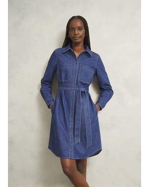 Hobbs Francesca Denim Dress - Blue