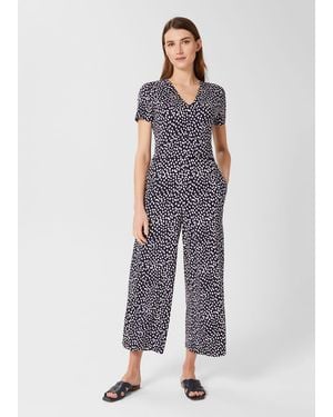 Hobbs Lina Jersey Jumpsuit - Blue