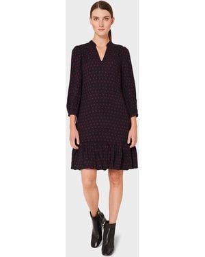 Hobbs Erin Spot Dress - Black