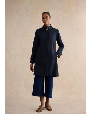 Hobbs Petite Vivienne Shower Resistant Trench Coat - Blue