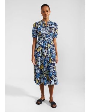 Hobbs Petite Merle Dress - Blue